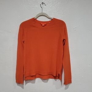 Christopher Fischer 100% Cashmere Sweater In Orange Size S